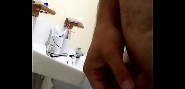  peeing in toilet